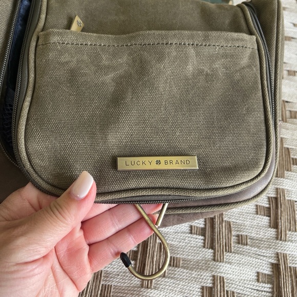 Lucky Brand Khaki and Brown Men's Toiletry Bag - Picture 6 of 6